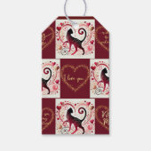 Maroon Cat - inpakpapier Cadeaulabel (Voorkant)