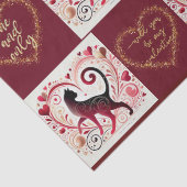 Maroon Cat - inpakpapier Tissuepapier (Detail)