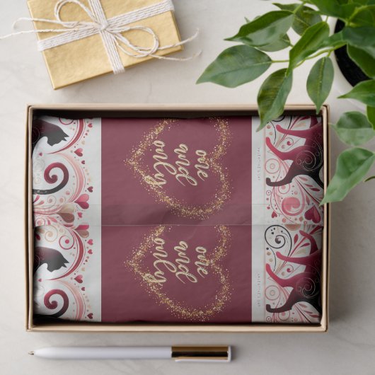 Maroon Cat - inpakpapier Tissuepapier (Geschenk)