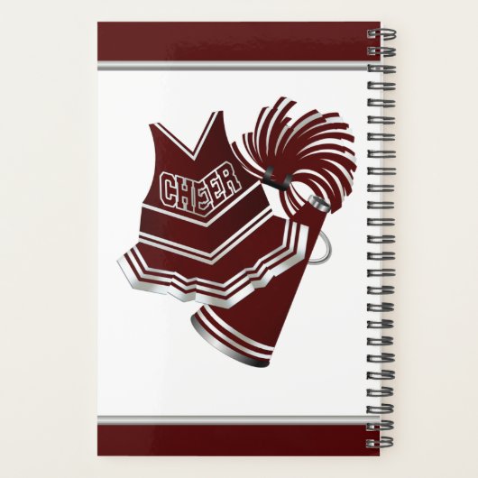 Maroon Cheerleader Planner (Achterkant)