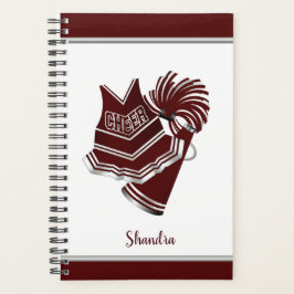 Maroon Cheerleader Planner