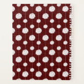 Maroon Cheerleader Pom Pom Pattern Planner (Achterkant)