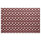 Maroon Cheerleader Pom Pom Pattern Stof (Fat Quarter)