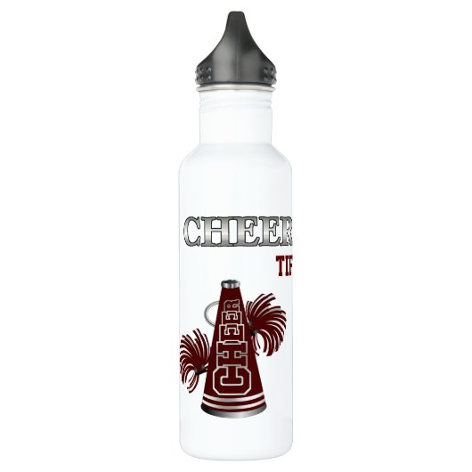Maroon Cheerleader Waterfles (Links)