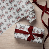 Maroon Class Year Speech Bubble Cadeaupapier