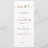 Maroon Classic donkerrode pruim bordeaux bruiloft Menu (Voorkant)