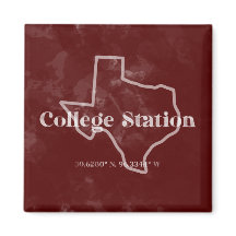 Maroon College Station TX Magnet