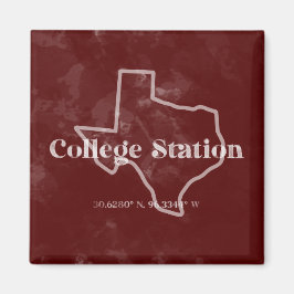 Maroon College Station TX Magnet