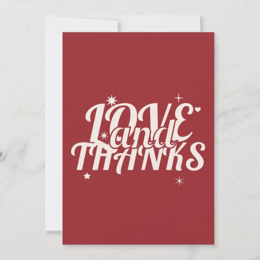 Maroon & Cream Checkerboard Retro Wedding Bedankkaart (Achterkant)