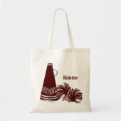 Maroon Custom Megaphone Cheerleader Canvas tas (Voorkant)