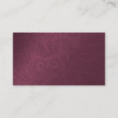 Maroon Damask Formele Plaats Kaarten Plaatskaartje (Achterkant)