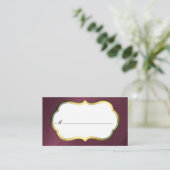 Maroon Damask Formele Plaats Kaarten Plaatskaartje (Staand voorkant)