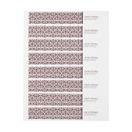 Maroon Damask Pattern Afstuderen