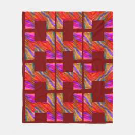 Maroon Desert Inspiraties Fleece Deken