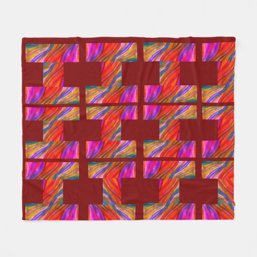 Maroon Desert Inspiraties Fleece Deken (Voorkant (Horizontaal))