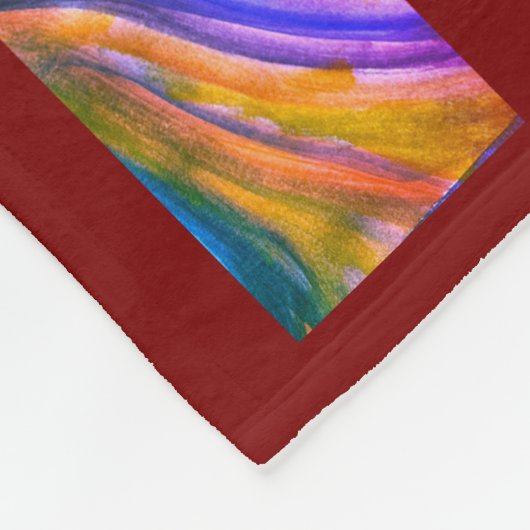 Maroon Desert Inspiraties Fleece Deken (Hoek)