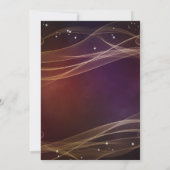 Maroon design met wipgouden accenten kaart (Achterkant)