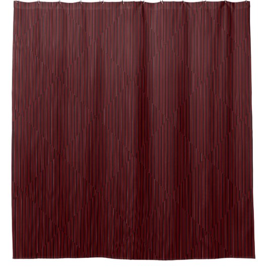 Maroon Diamond Stripe Pattern Douchegordijn (Voorkant)