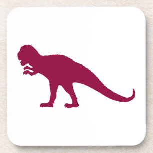 Maroon Dinosaur Drankjes Onderzetter