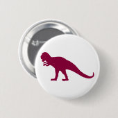 Maroon Dinosaur Ronde Button 5,7 Cm (Voorkant /achterkant)