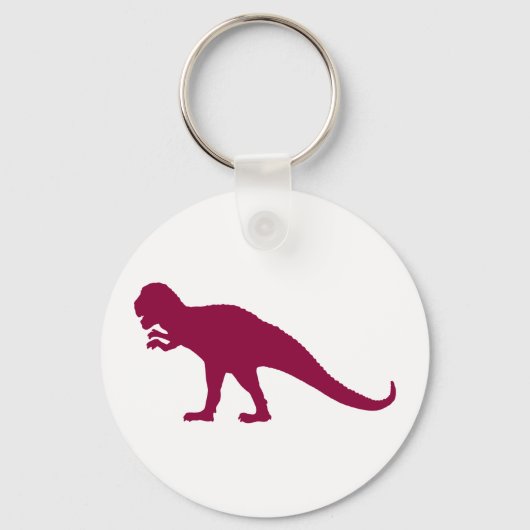 Maroon Dinosaur Sleutelhanger (Voorkant)