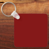 Maroon / Donkerrood 800000 Solid Color Design Butt Sleutelhanger (Voorkant)
