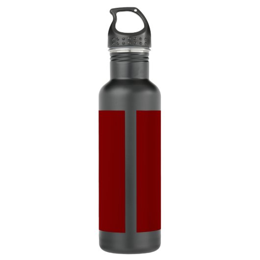 Maroon Donkerrood Professionele Kalligrafie Naam t Waterfles (Achterkant)