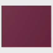Maroon eenvoudig minimalistisch cadeaupapier (Vlak)