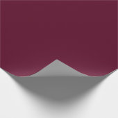 Maroon eenvoudig minimalistisch cadeaupapier (Hoek)