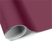 Maroon eenvoudig minimalistisch cadeaupapier (Rol Hoek)