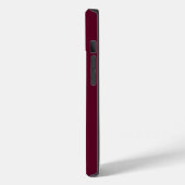 Maroon eenvoudig minimalistisch Case-Mate iPhone case (Achterkant / Links)