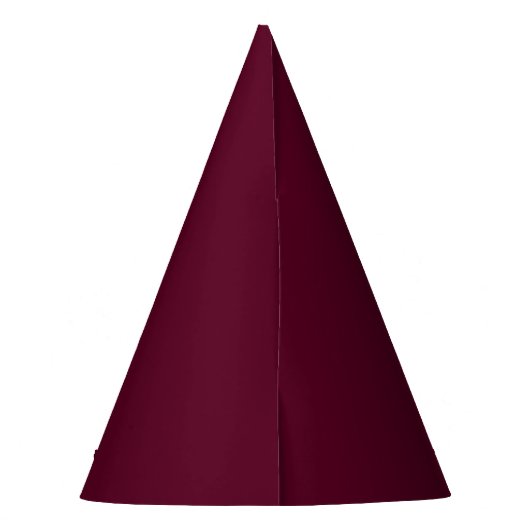 Maroon eenvoudig minimalistisch feesthoedjes (Achterkant)