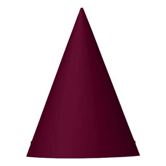 Maroon eenvoudig minimalistisch feesthoedjes (Voorkant)