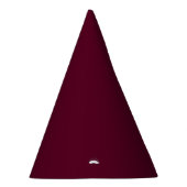 Maroon eenvoudig minimalistisch feesthoedjes (Rechts)