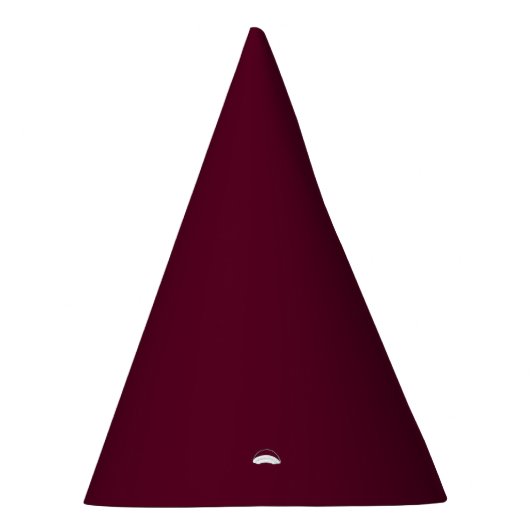 Maroon eenvoudig minimalistisch feesthoedjes (Rechts)