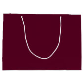 Maroon eenvoudig minimalistisch groot cadeauzakje (Achterkant)