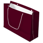 Maroon eenvoudig minimalistisch groot cadeauzakje (Voorkant Gekanteld)