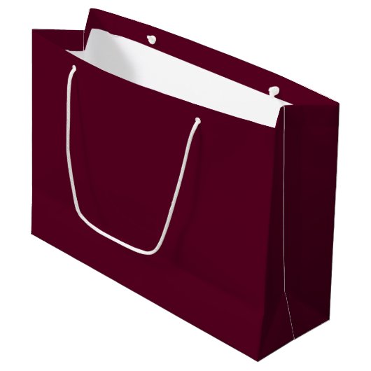 Maroon eenvoudig minimalistisch groot cadeauzakje (Voorkant Gekanteld)