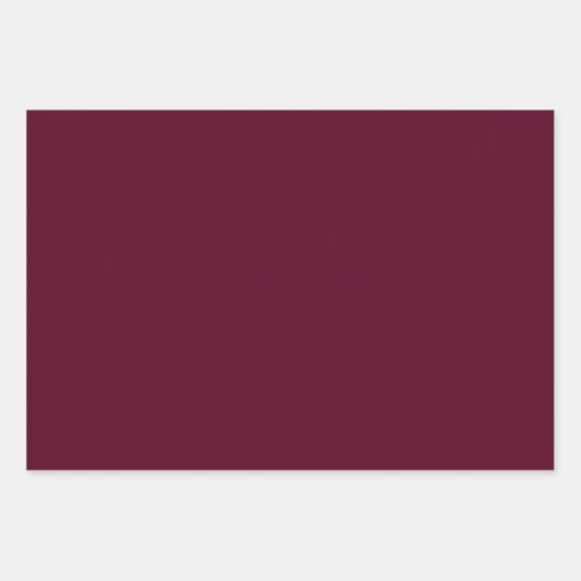 Maroon eenvoudig minimalistisch inpakpapier vel (Voorkant 2)