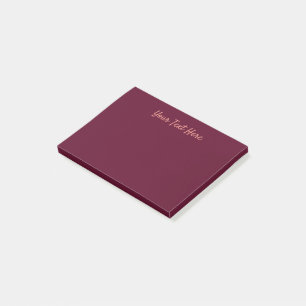 Maroon eenvoudig minimalistisch post-it® notes