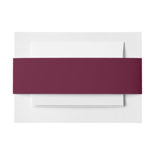 Maroon eenvoudig minimalistisch uitnodigingen wikkel (Voorkant Voorbeeld)