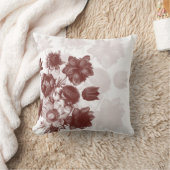 Maroon Elegant Flower Custom Kussens (Deken)