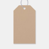 Maroon en Beige Patroon Cadeaulabel (Achterkant)