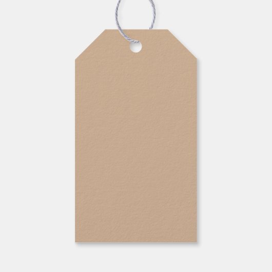 Maroon en Beige Patroon Cadeaulabel (Achterkant)