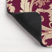 Maroon en Beige Patroon Muismat (Hoek)