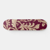 Maroon en Beige  Patroon Persoonlijk Skateboard (Horizontaal)