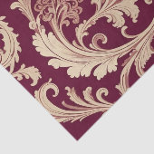 Maroon en Beige Patroon Tissuepapier (Detail)