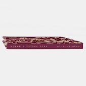 Maroon en Beige  Pattern Info toevoegen aan rug Gastenboek (Rug)