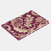 Maroon en Beige  Pattern Info toevoegen aan rug Gastenboek (Hoek)