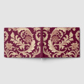 Maroon en Beige  Pattern Info toevoegen aan rug Gastenboek (Volledig)